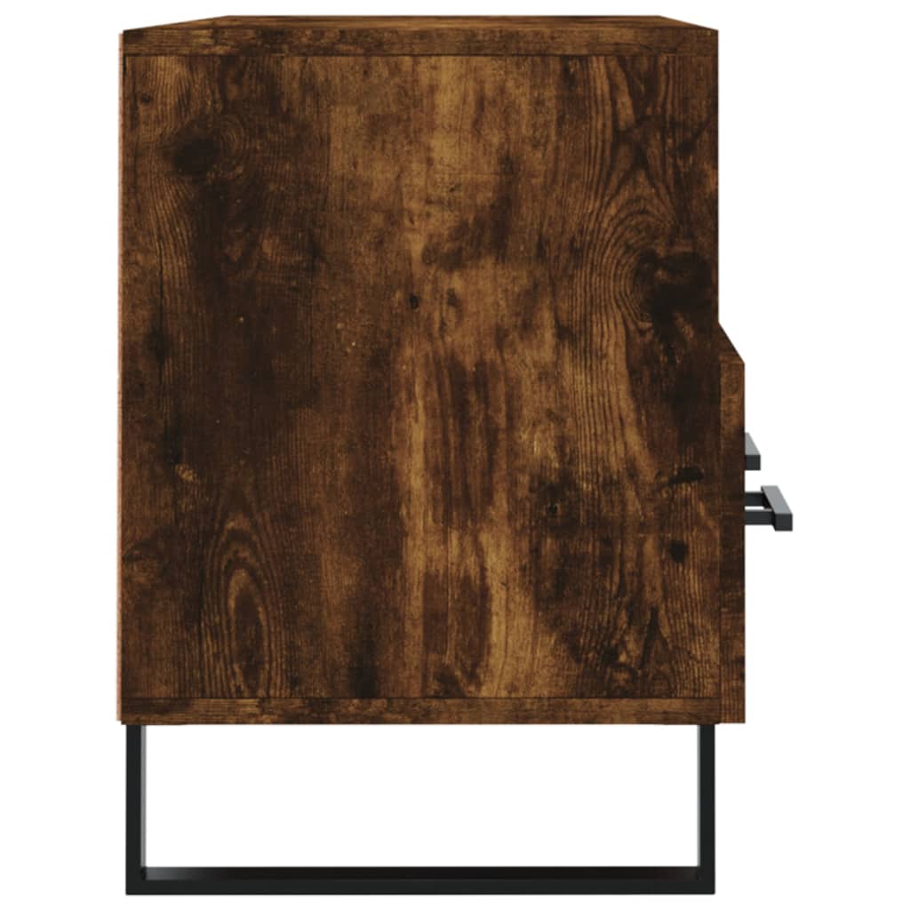 vidaXL tv-bord 102x36x50 cm konstrueret træ røget egetræsfarve