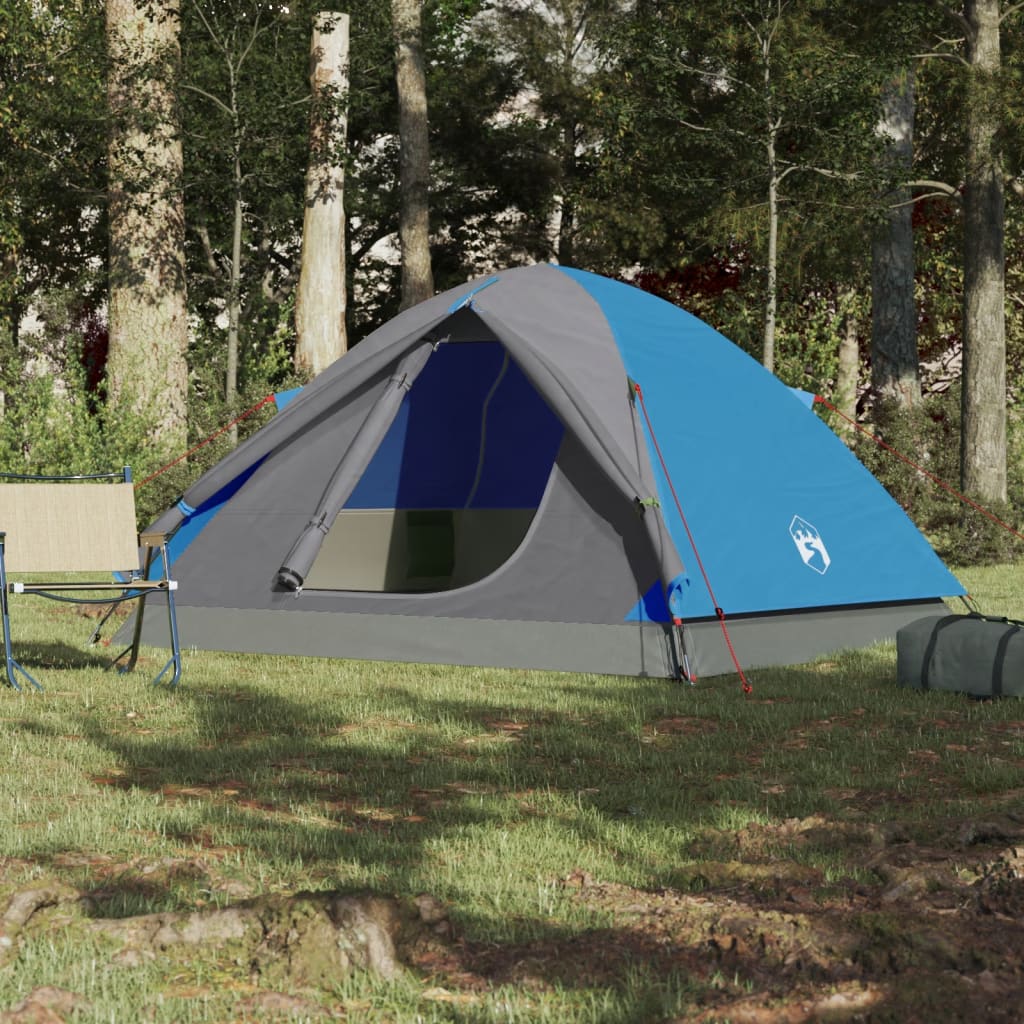 vidaXL 6-personers campingtelt vandtæt blå