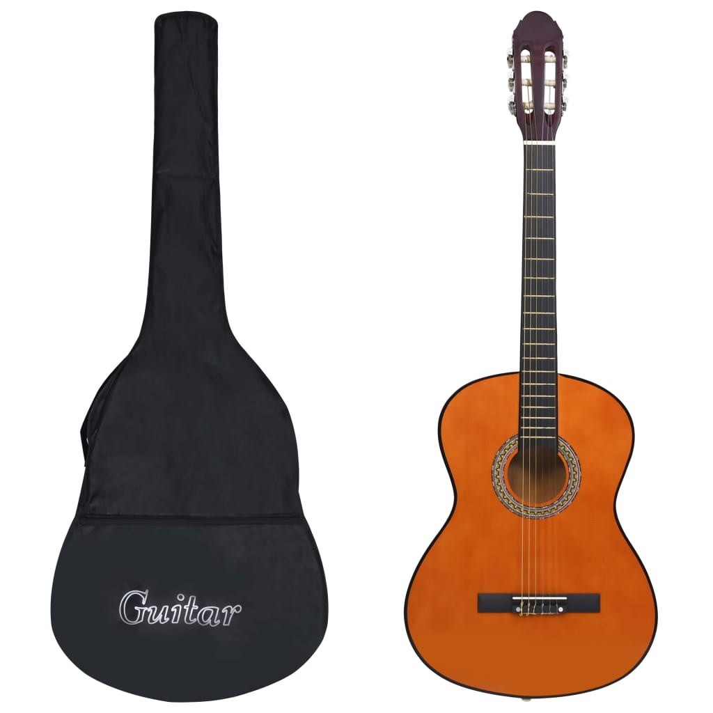vidaXL klassisk guitar med taske for begyndere 4/4 39"
