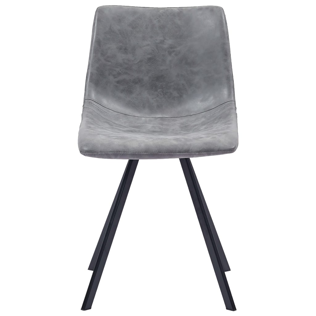 vidaXL spisebordsstole 4 stk. kunstlæder grå