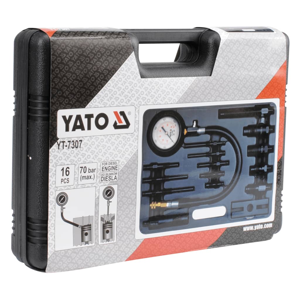 YATO kompressionsmåler til dieselmotor
