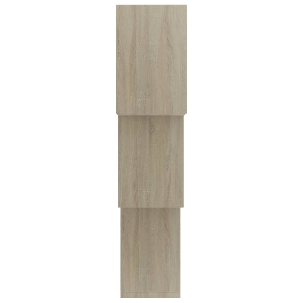 vidaXL væghylder 68x15x68 cm kubeformet konstrueret træ sonoma-eg