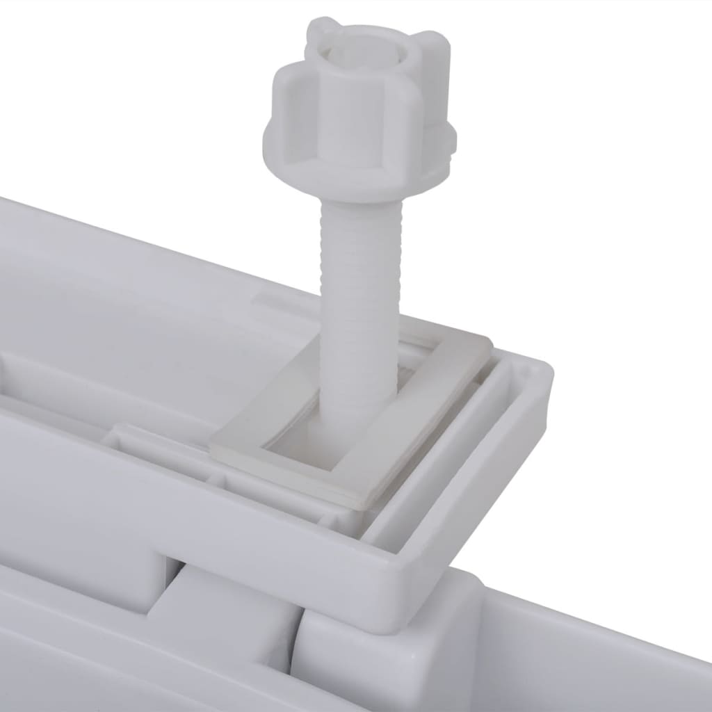 vidaXL soft close-toiletsæde firkantet hvid