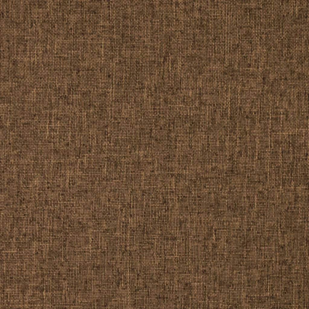 vidaXL foldbar gulvstol stof brun