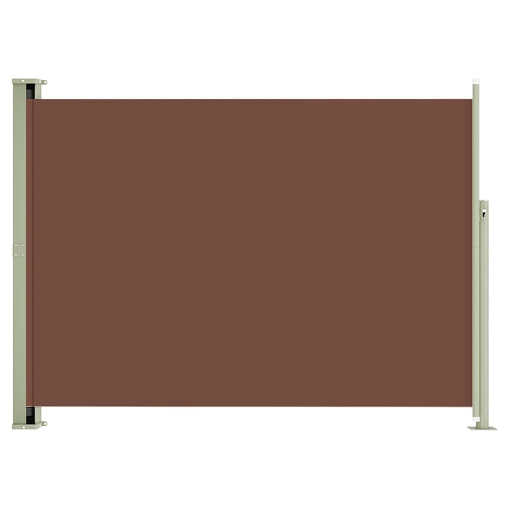 vidaXL sammenrullelig sidemarkise til terrassen 220x300 cm brun