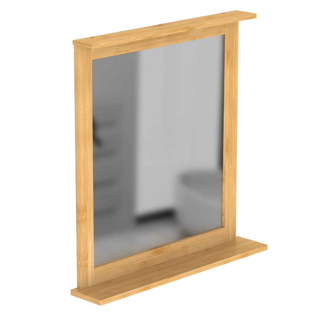 EISL spejl med bambusramme 67x11x70 cm