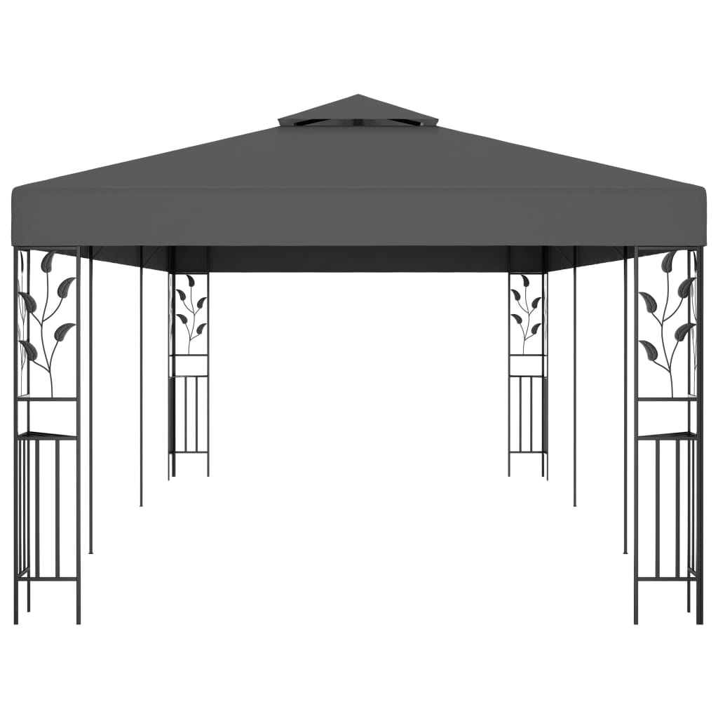 vidaXL pavillon 3x6 m antracitgrå