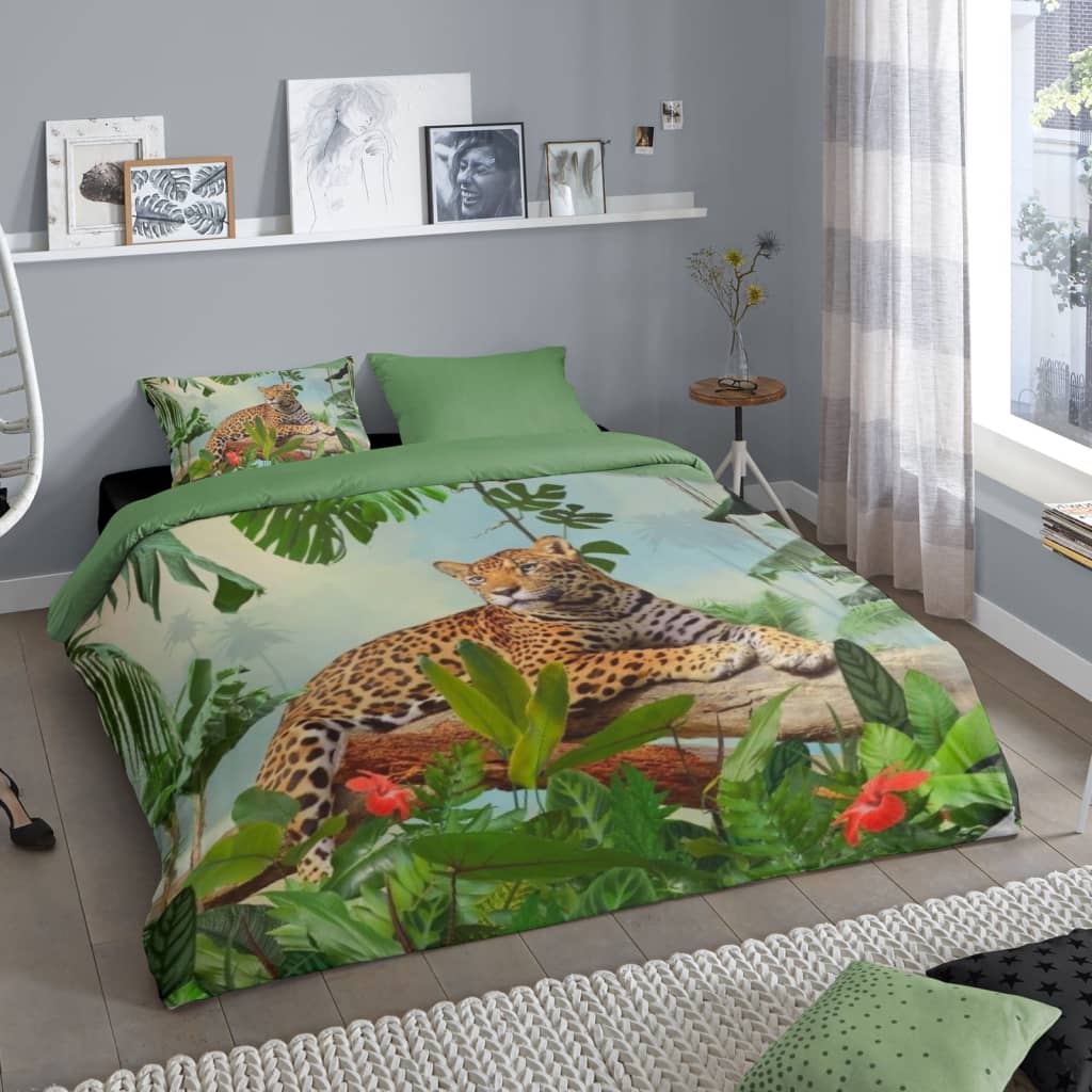Good Morning sengetøj JUNGLE 140x200/220 cm flerfarvet