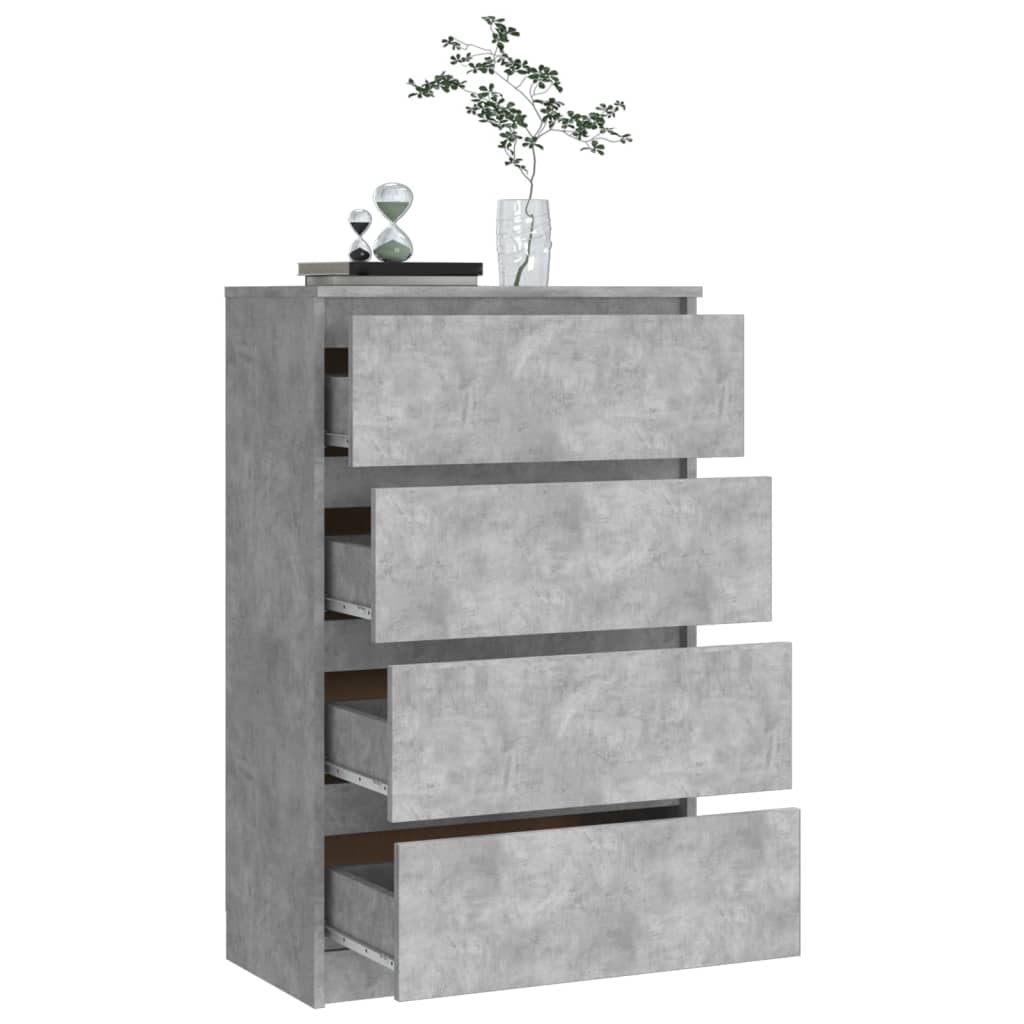 vidaXL skænk 60x35x98,5 cm konstrueret træ betongrå