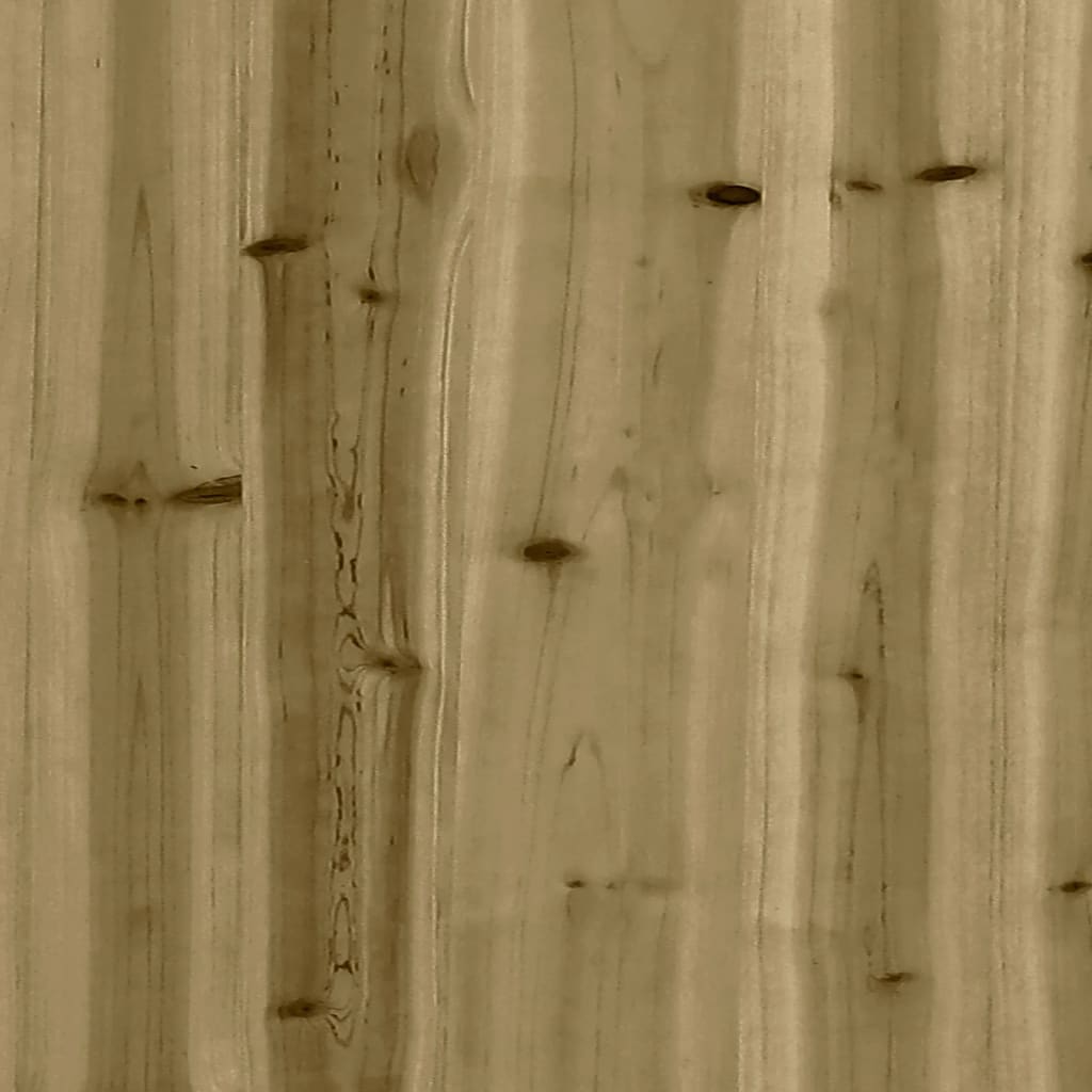 vidaXL plantebord med hylde 108x50x75 cm imprægneret fyrretræ