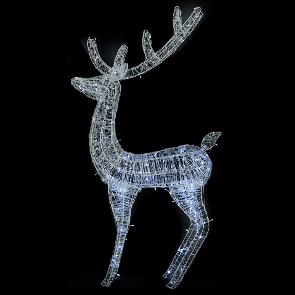 vidaXL julerensdyr 3 stk. 180 cm 250 LED'er akryl koldt hvidt lys