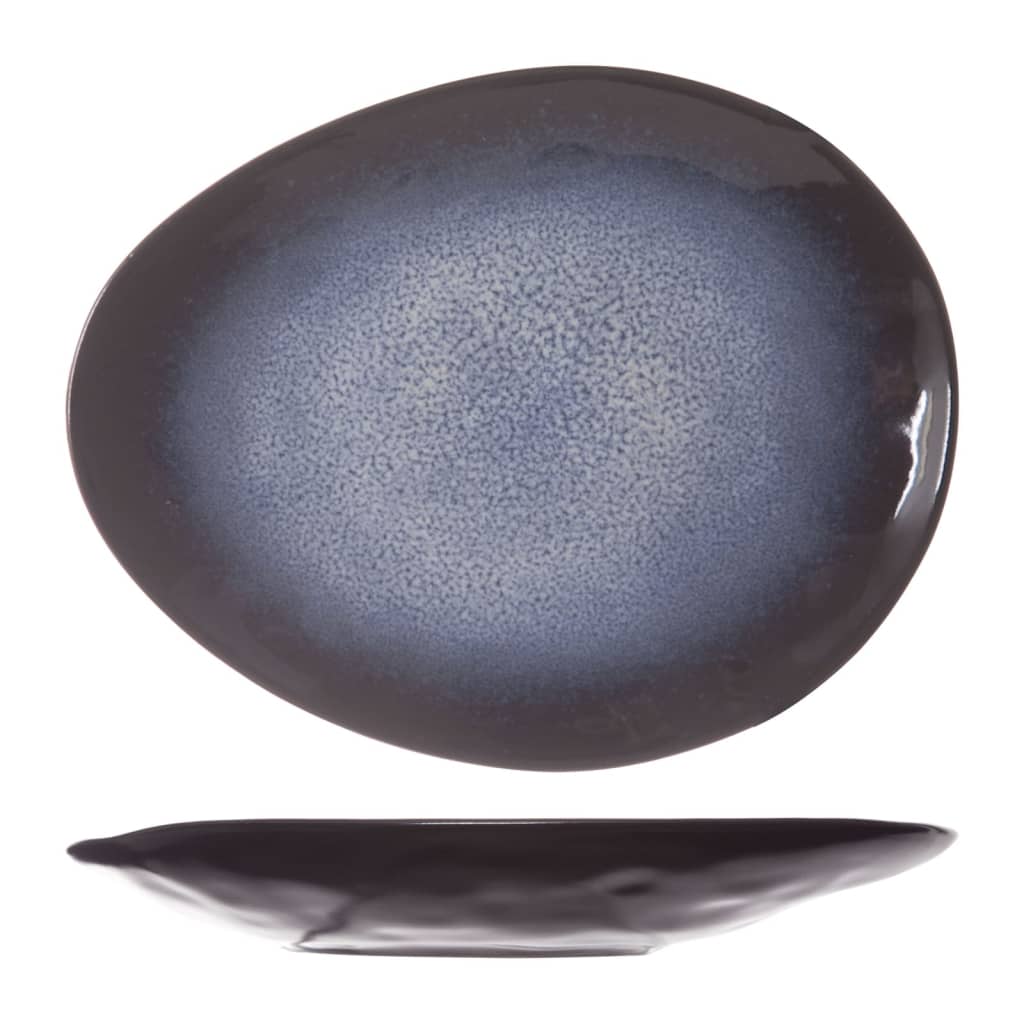 Cosy & Trendy tallerkner 6 stk. Sapphire 15,5x11,5 cm oval safirblå