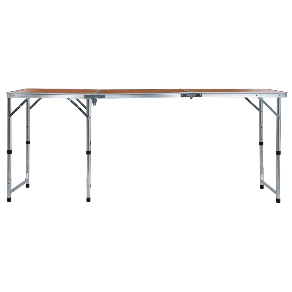 vidaXL foldbart campingbord aluminium 180 x 60 cm