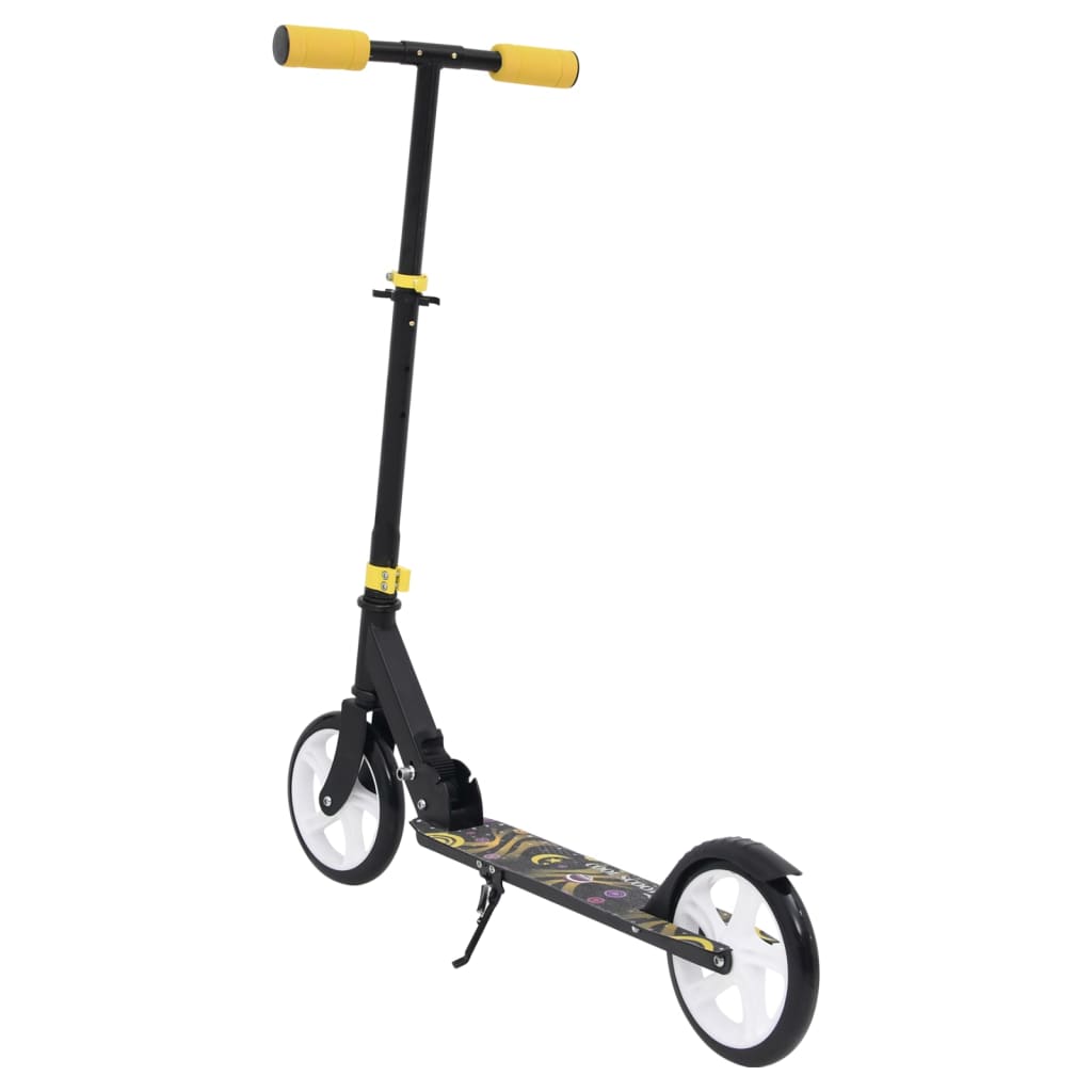 vidaXL 2-hjulet børneløbehjul med justerbart aluminiumsstyr gul