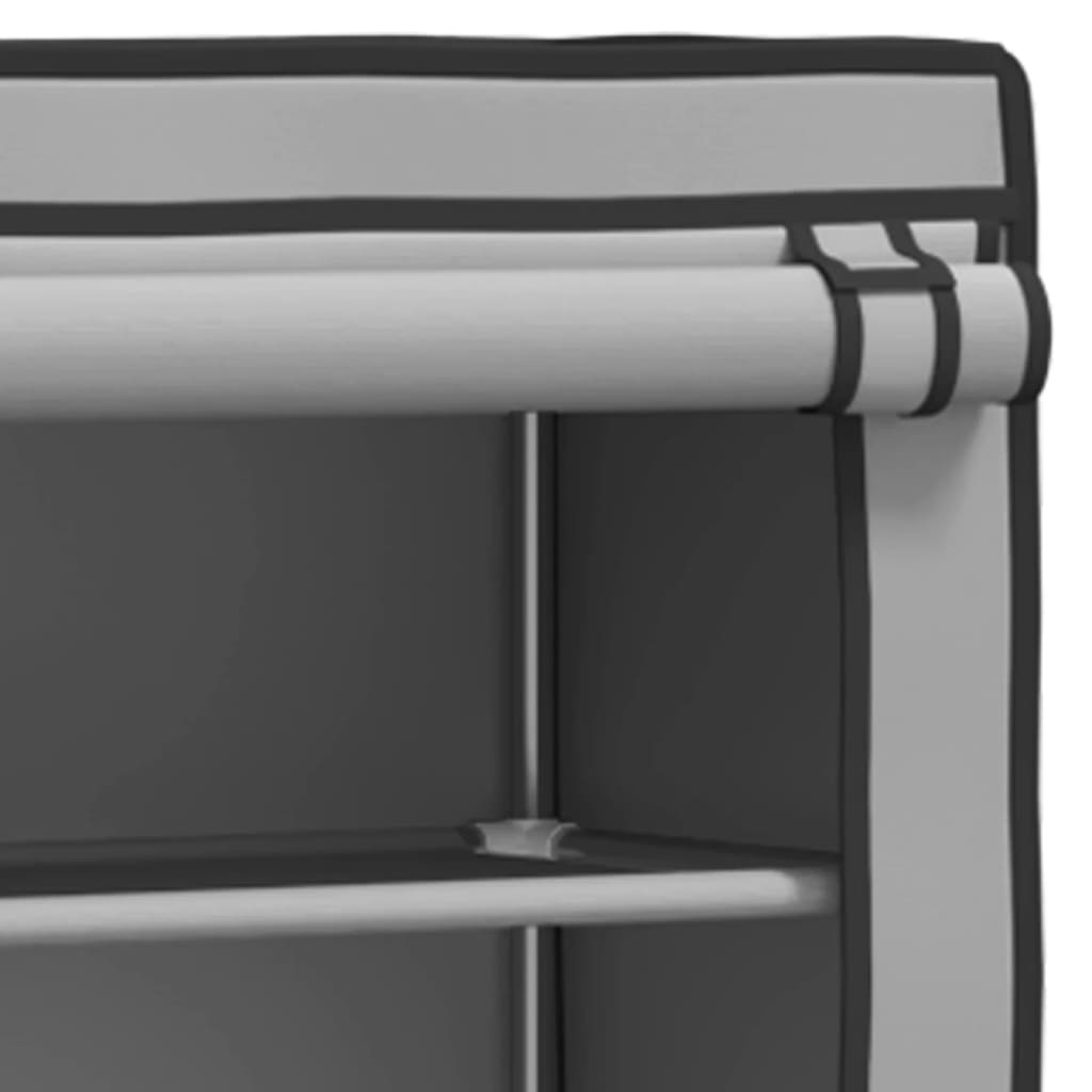 vidaXL opbevaringsreol over vaskemaskine 71x29,5x170,5 cm jern grå