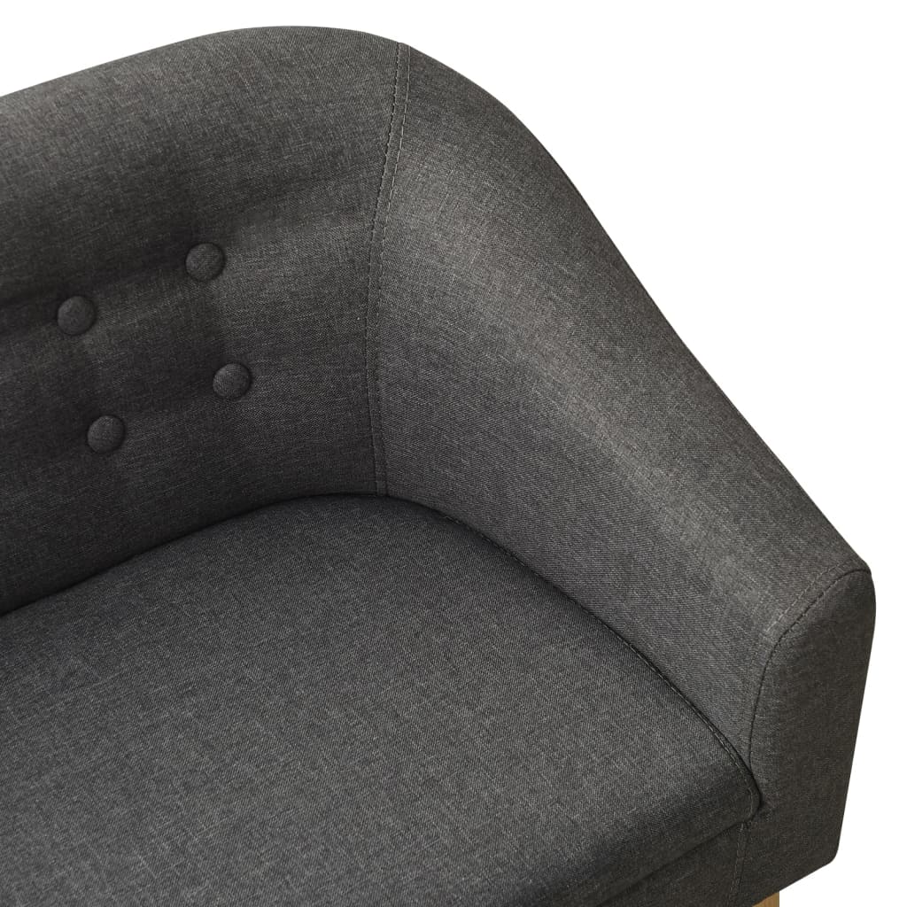 vidaXL sofa til børn stof grå