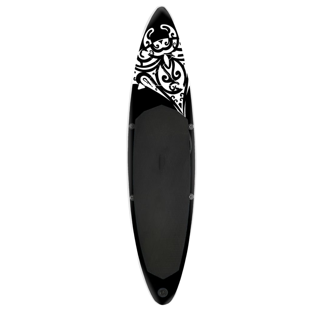 vidaXL oppusteligt paddleboardsæt 305x76x15 cm sort
