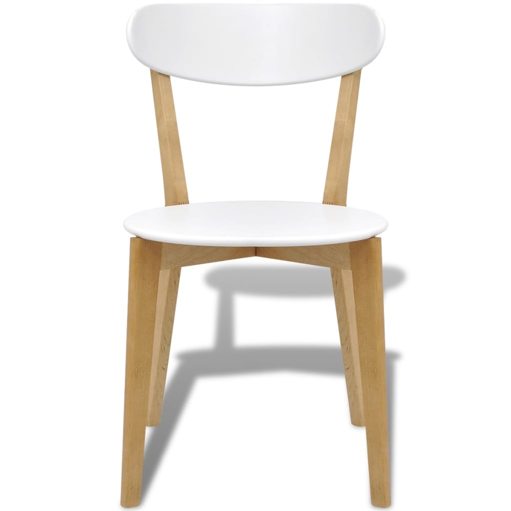 vidaXL spisebordsstole 4 stk. MDF og birketræ