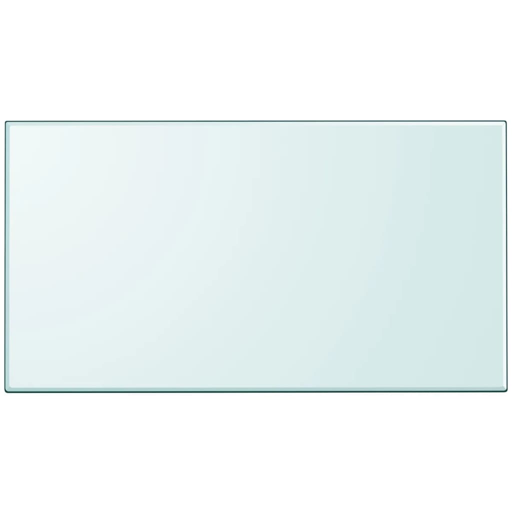 vidaXL bordplade hærdet glas rektangel 1200 x 650 mm