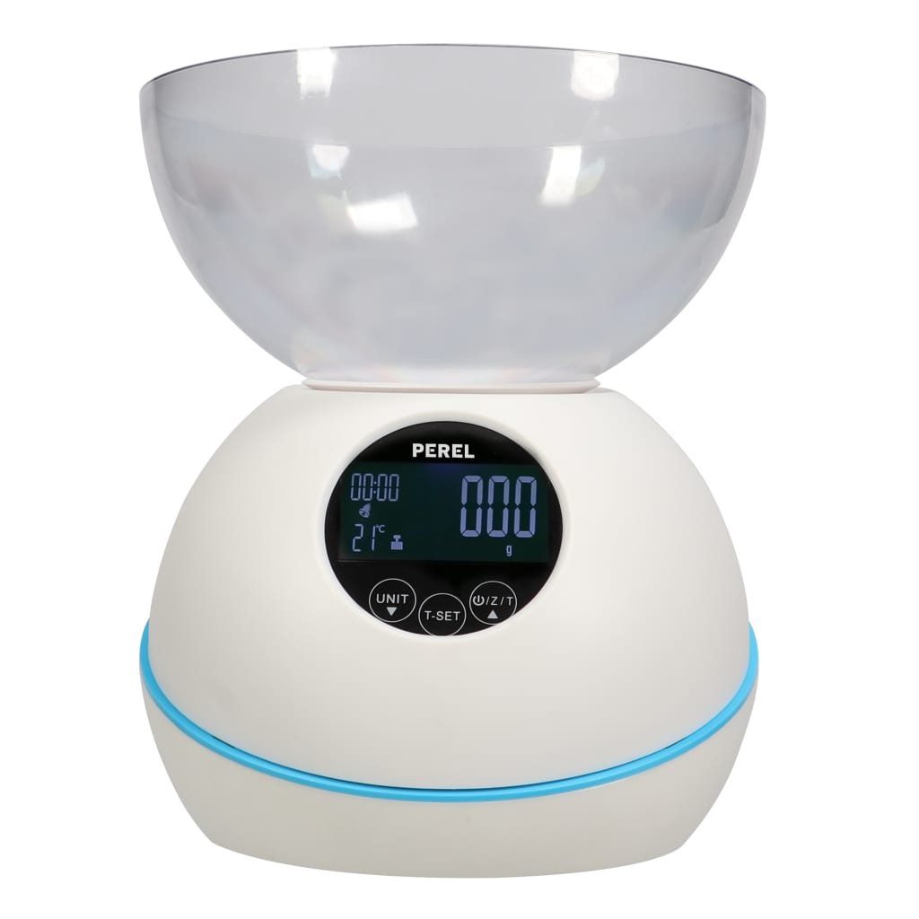 Perel digital køkkenvægt 5 kg hvid