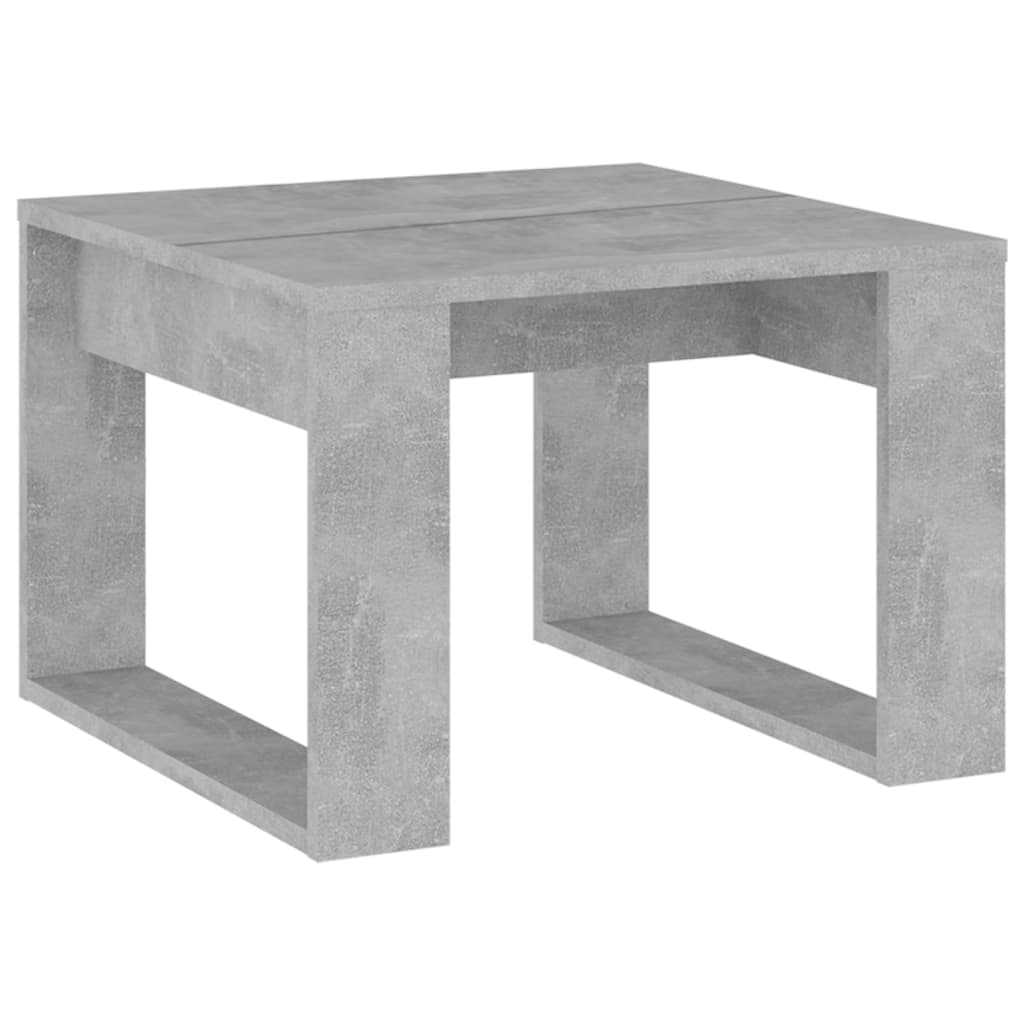 vidaXL sidebord 50x50x35 cm spånplade betongrå