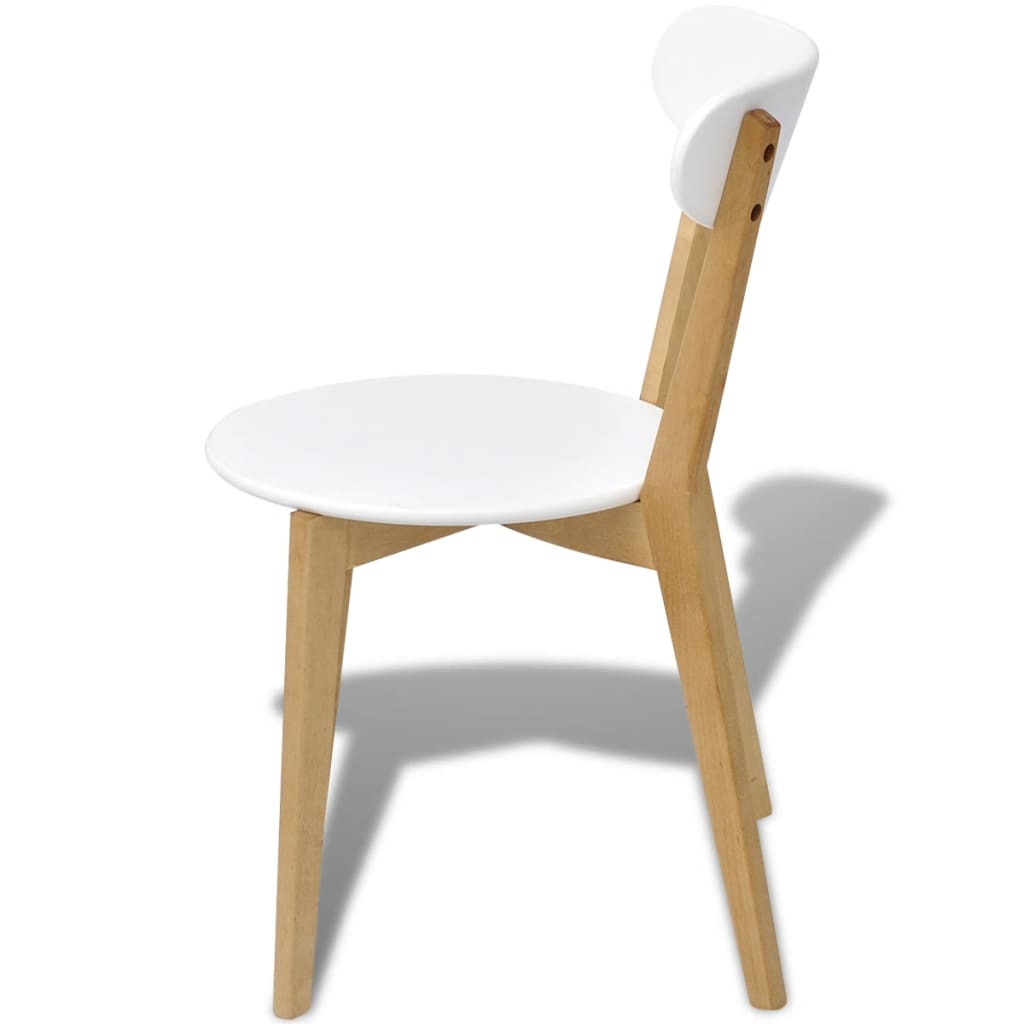 vidaXL spisebordsstole 4 stk. MDF og birketræ