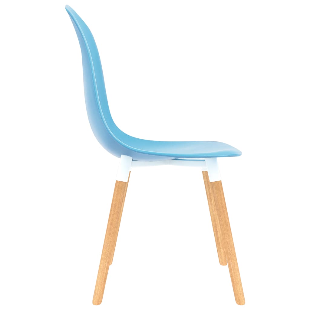 vidaXL spisebordsstole 4 stk. plastik blå