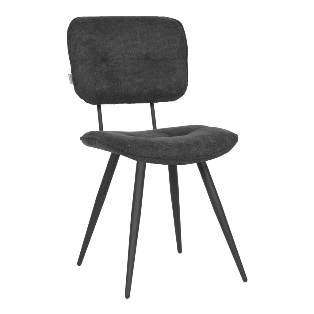 LABEL51 spisebordsstole 2 stk. Lux 49x60x87 cm antracitgrå
