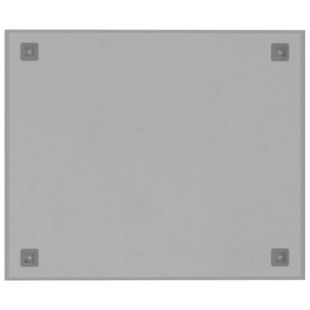vidaXL væghængt magnettavle 60x50 cm hærdet glas hvid