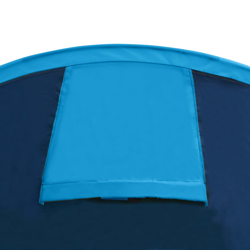 vidaXL campingtelt 4 personer marineblå og lyseblå