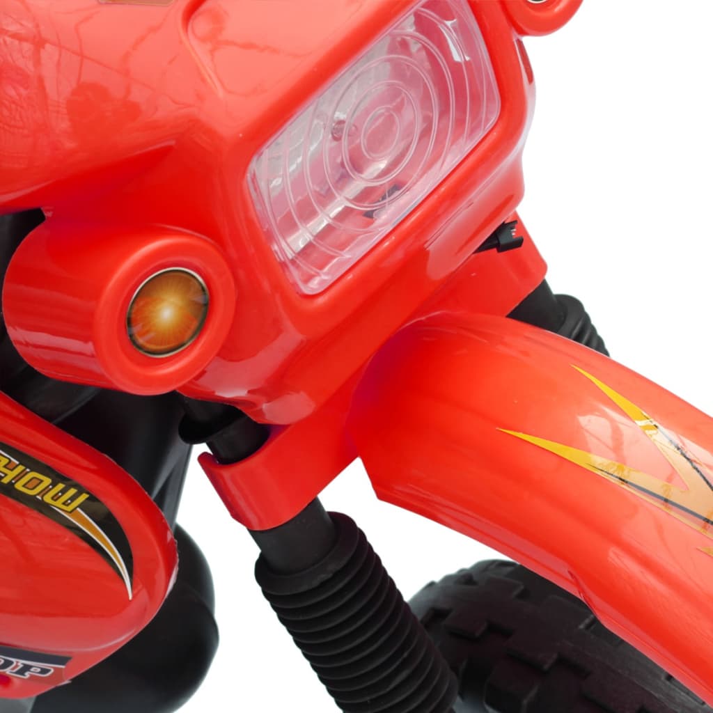 vidaXL motorcykel til børn rød og sort