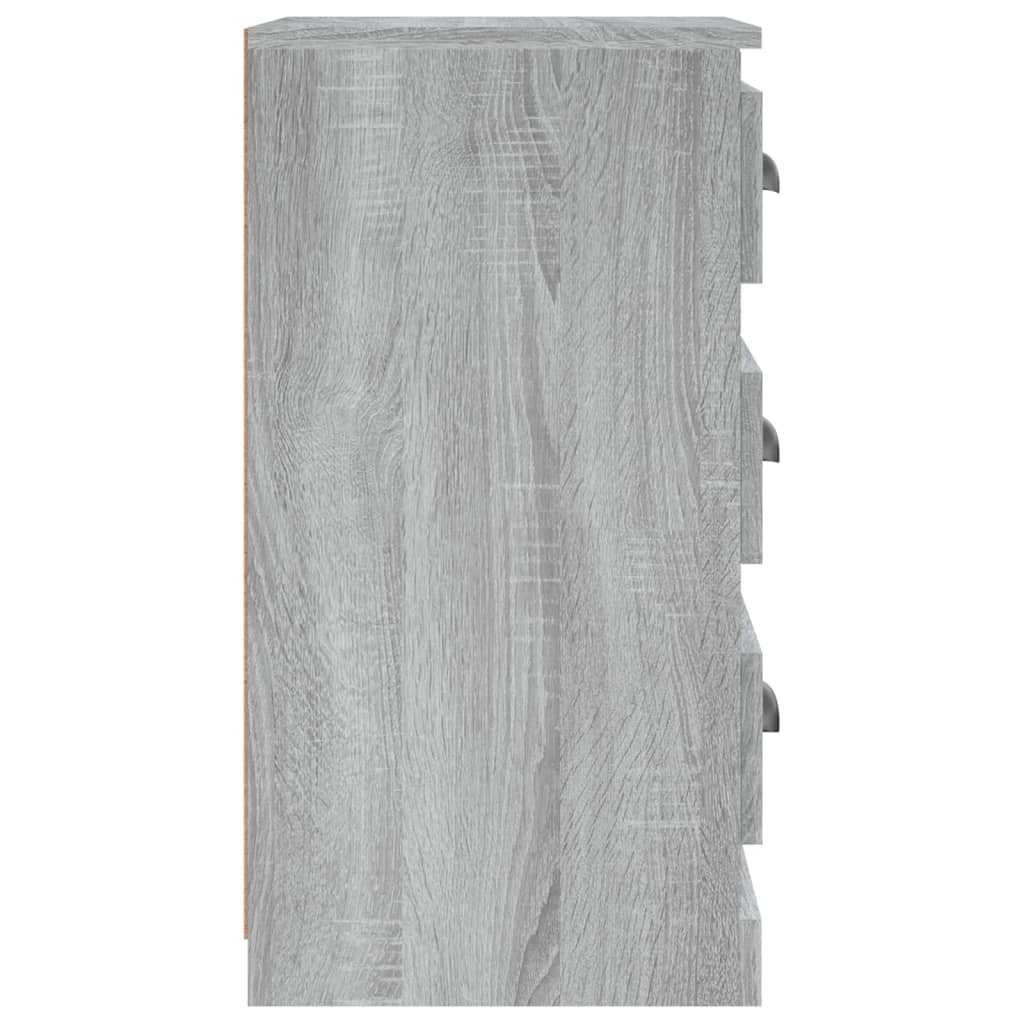 vidaXL skænk 36x35,5x67,5 cm konstrueret træ grå sonoma-eg