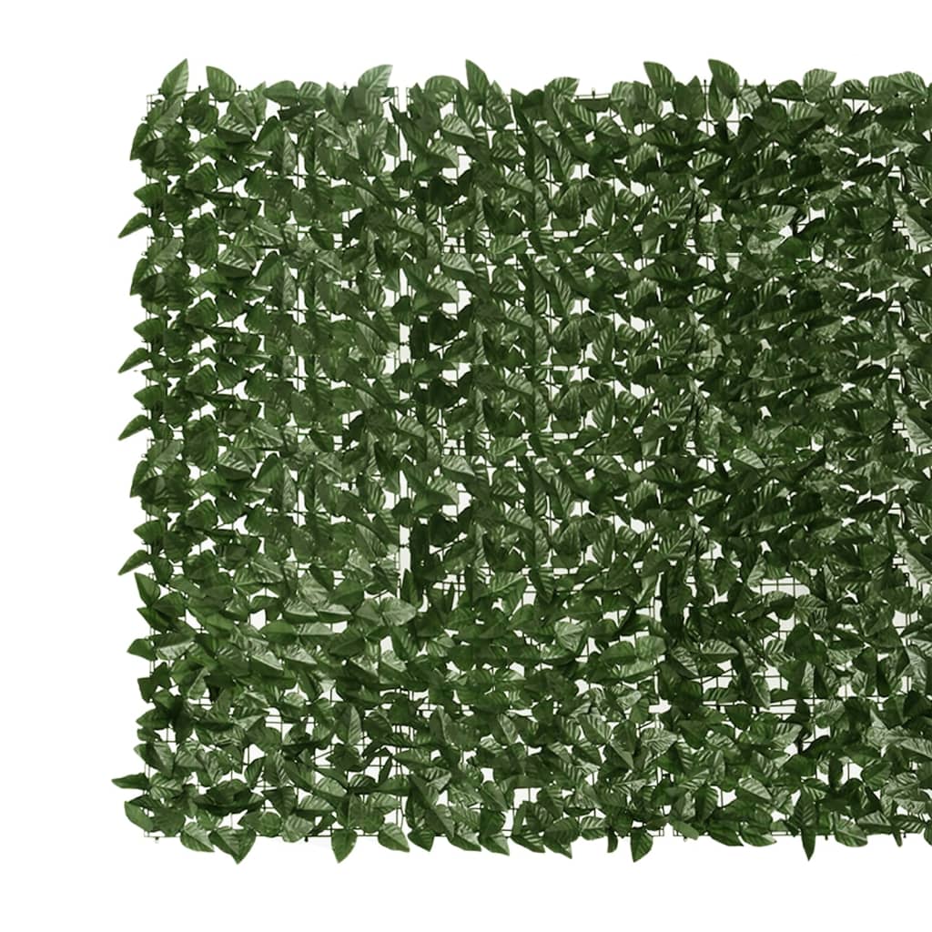 vidaXL altanafskærmning 300x150 cm mørkegrønne blade