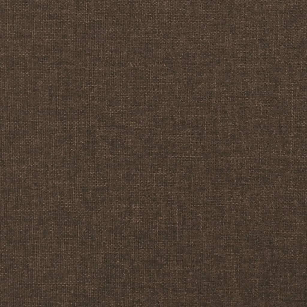 vidaXL kontinentalseng med madras 80x200 cm stof mørkebrun