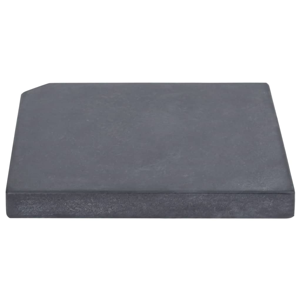 vidaXL vægtplade til parasol granit 25 kg firkantet sort