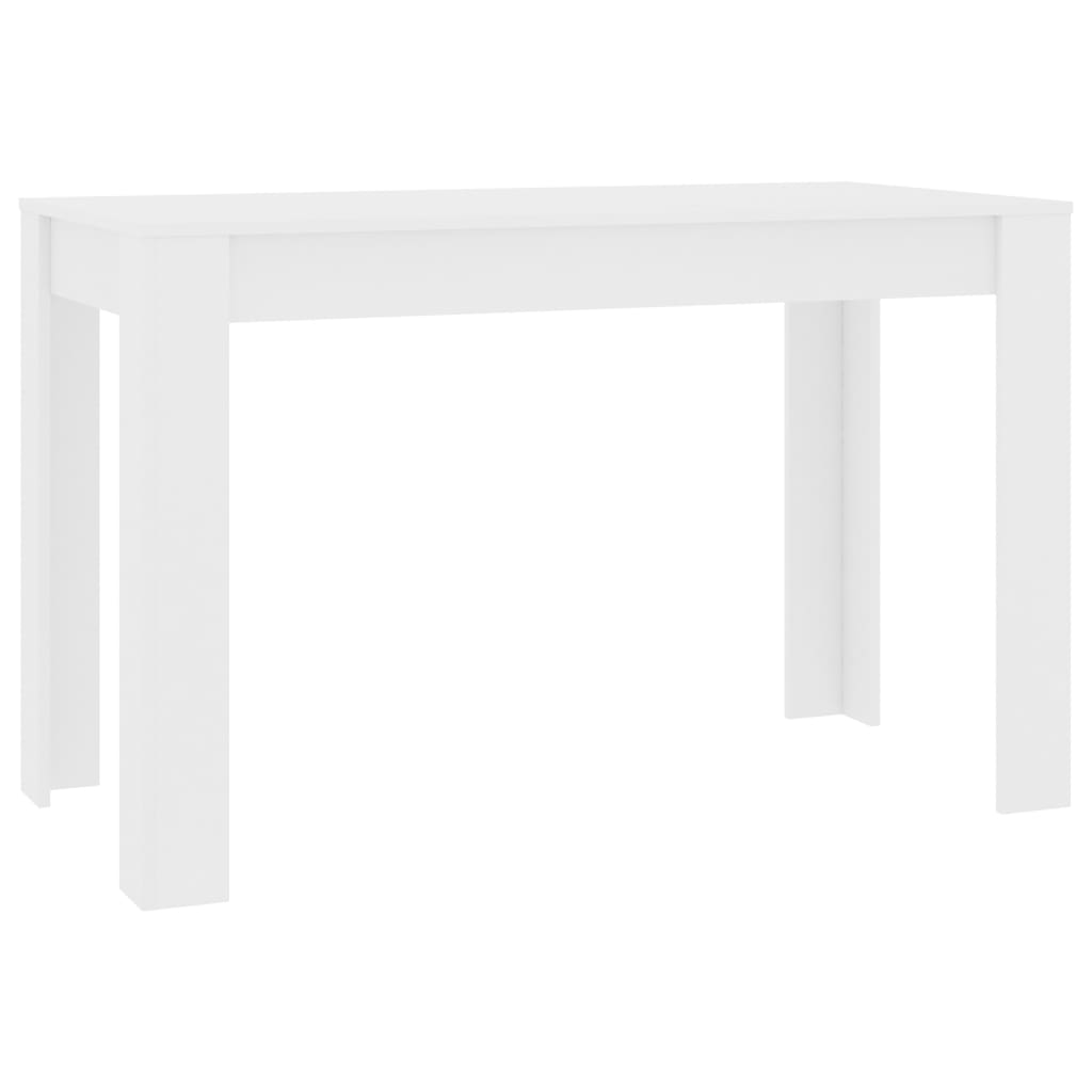 vidaXL spisebord 120 x 60 x 76 cm spånplade hvid