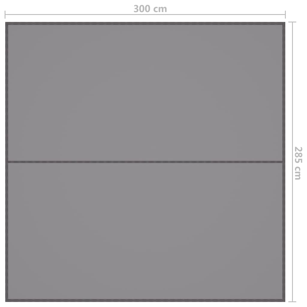 vidaXL udendørs presenning 3x2,85 m grå