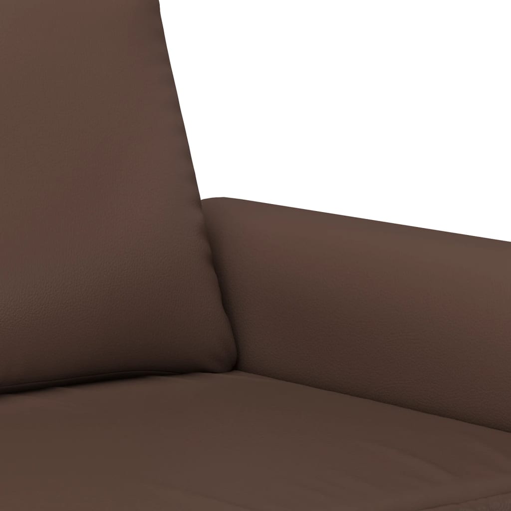 vidaXL 2-personers sofa 120 cm kunstlæder brun