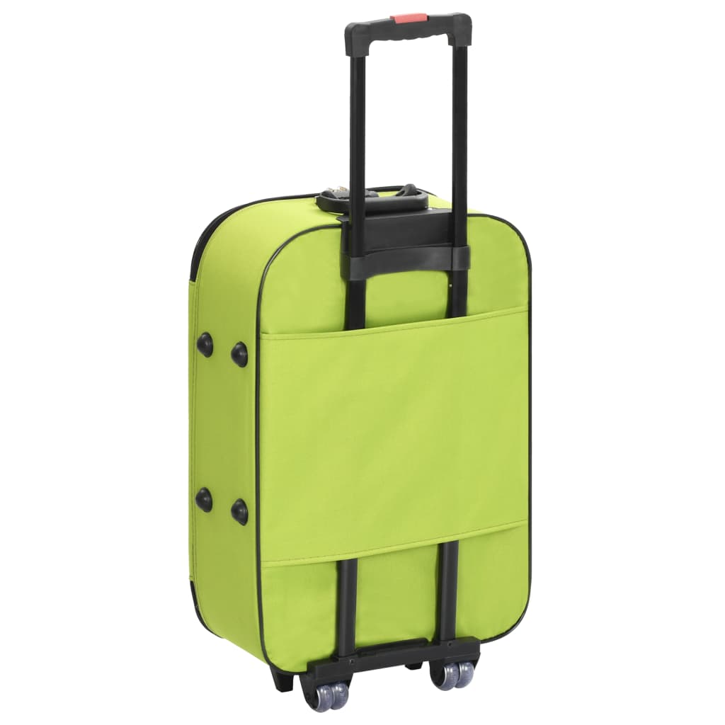 vidaXL kufferter 3 stk. blødt oxfordstof grøn