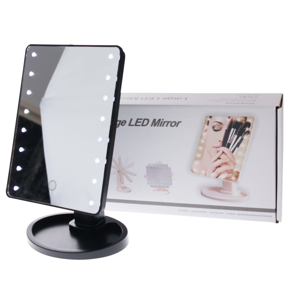 United Entertainment spejl med LED-lys sort