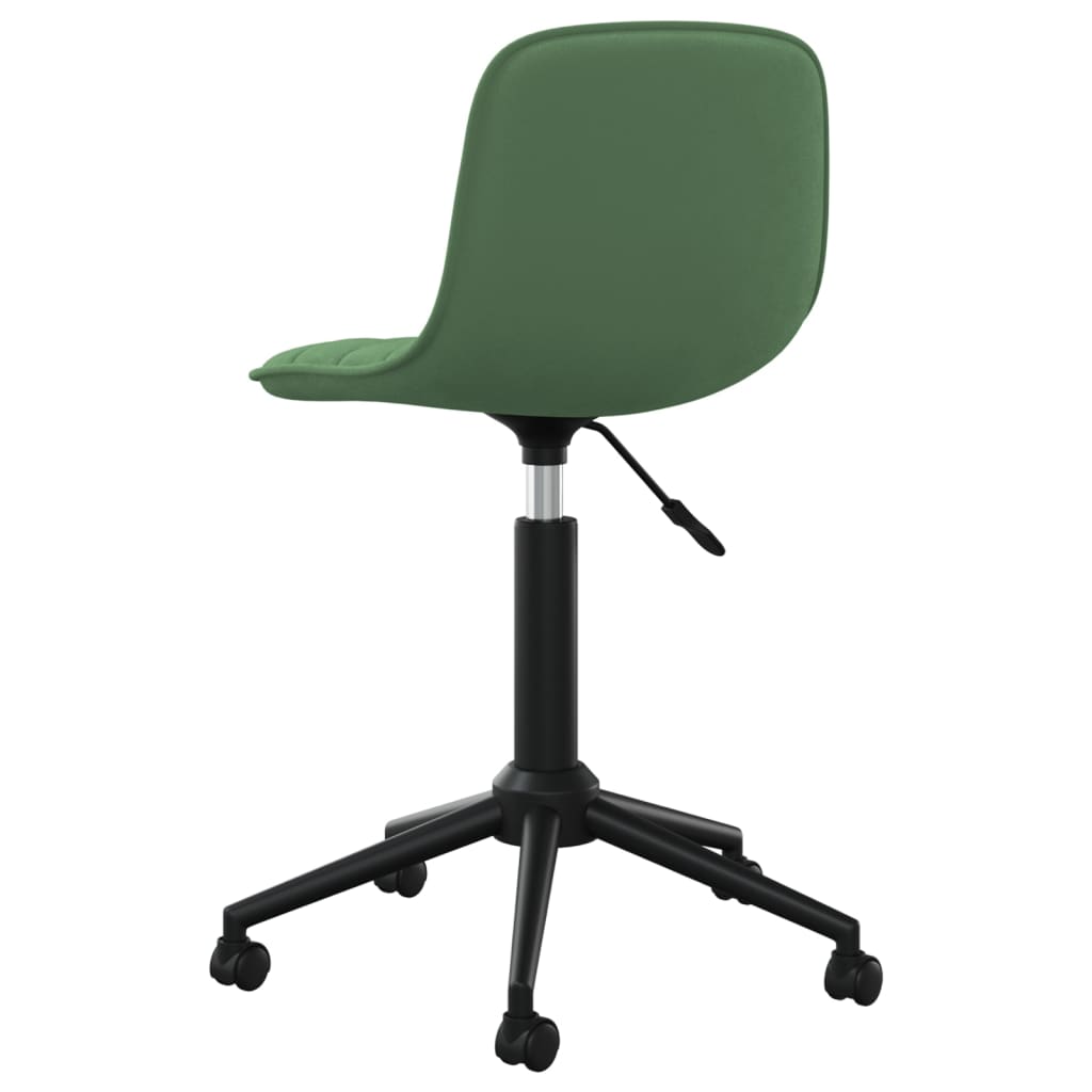 vidaXL drejelige spisebordsstole 2 stk. fløjl mørkegrøn