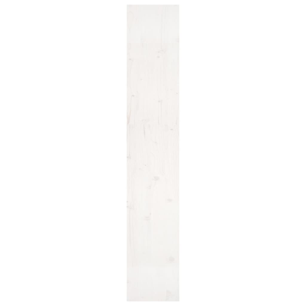 vidaXL bogreol/rumdeler 80x30x167,4 cm massivt fyrretræ hvid