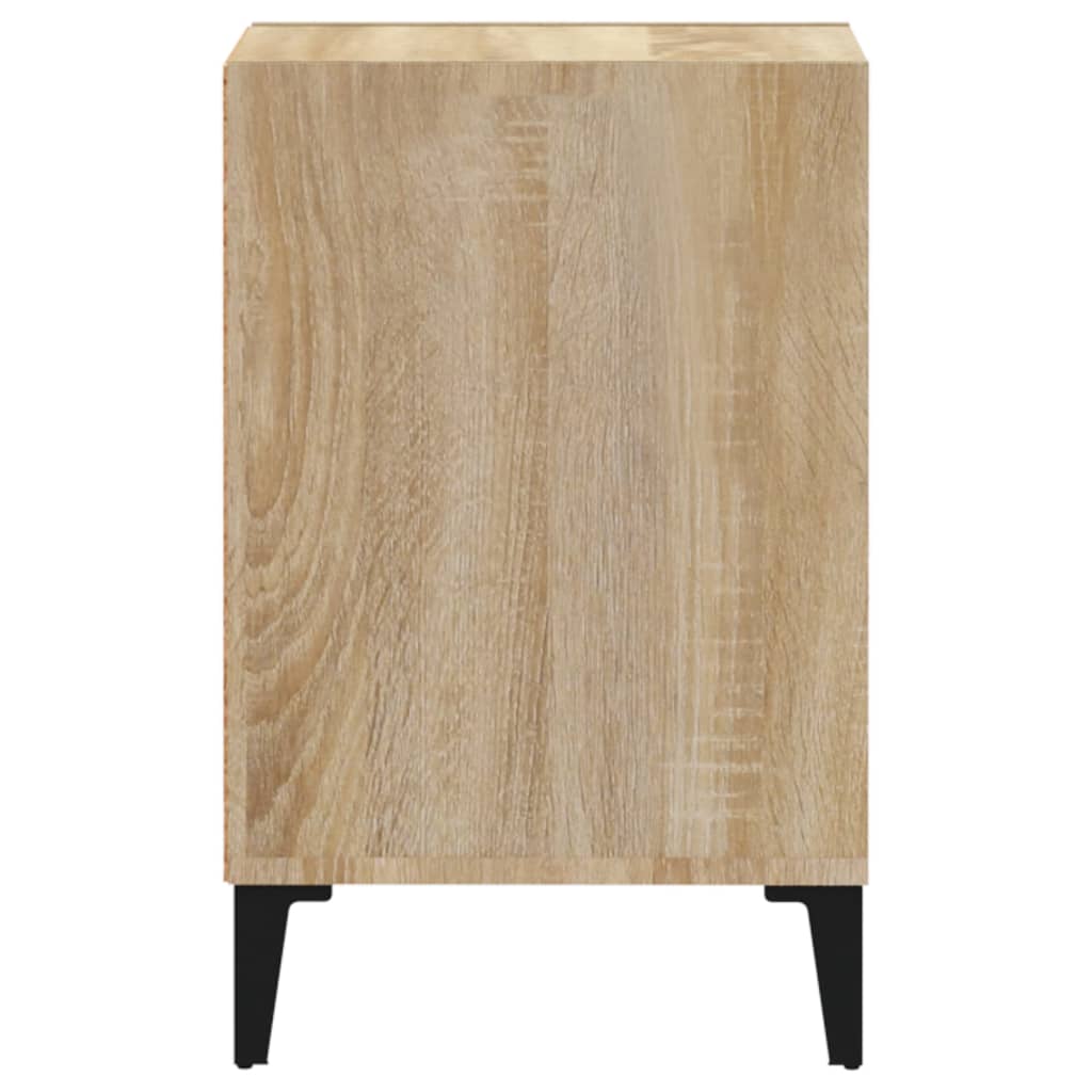 vidaXL tv-bord 100x35x55 cm konstrueret træ sonoma-eg