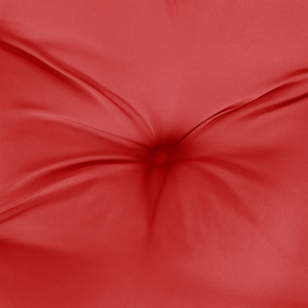 vidaxL pallehynde 58x58x10 cm stof rød