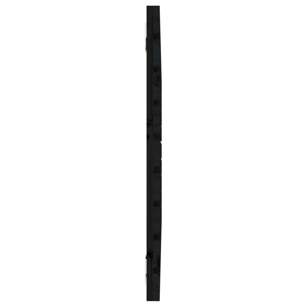 vidaXL sengegavl 81x3x63 cm massivt fyrretræ sort