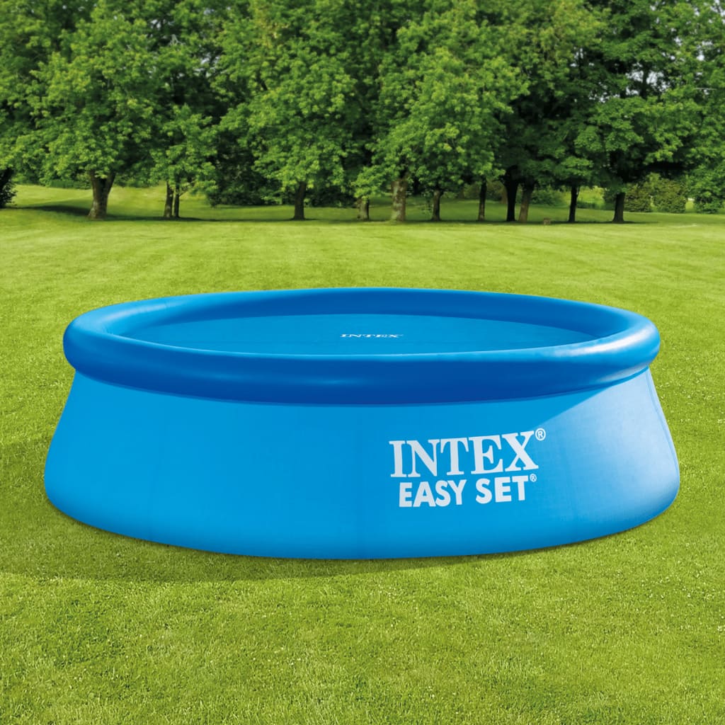 Intex solopvarmet poolovertræk 206 cm polyethylen blå