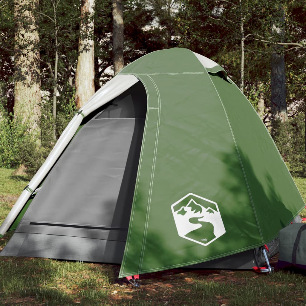 vidaXL 2-personers campingtelt vandtæt kuppel grøn
