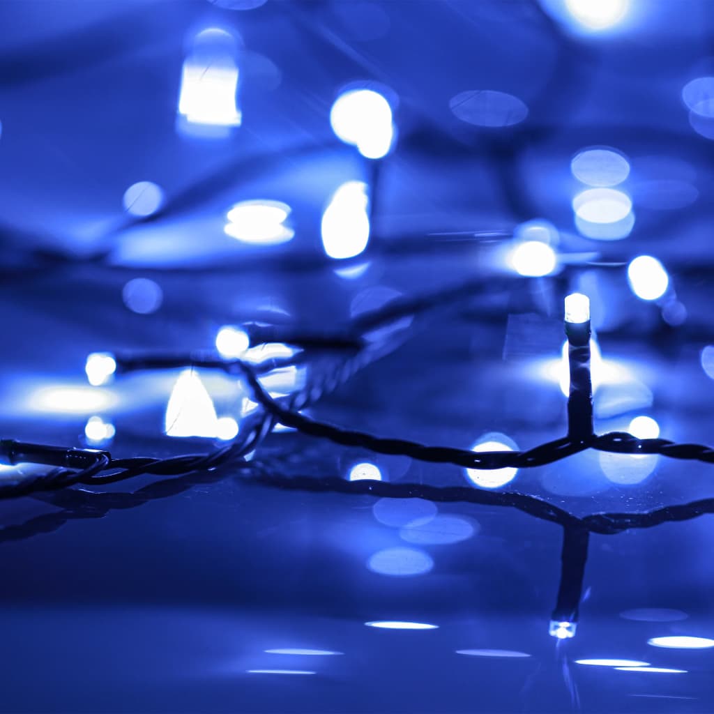 vidaXL lyskæde med 400 LED'er 40 m 8 lyseffekter blå