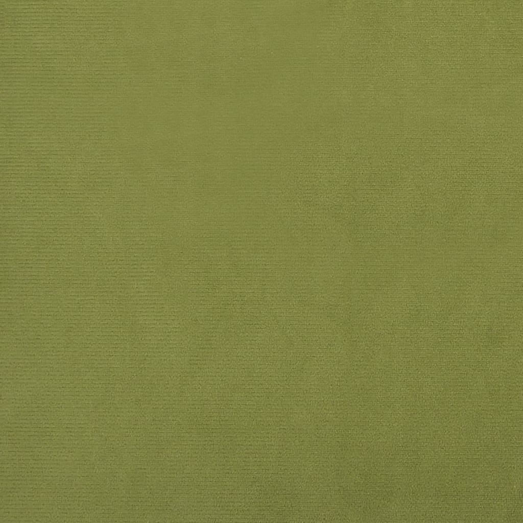 vidaXL fodskammel 78x56x32 cm fløjl lysegrøn