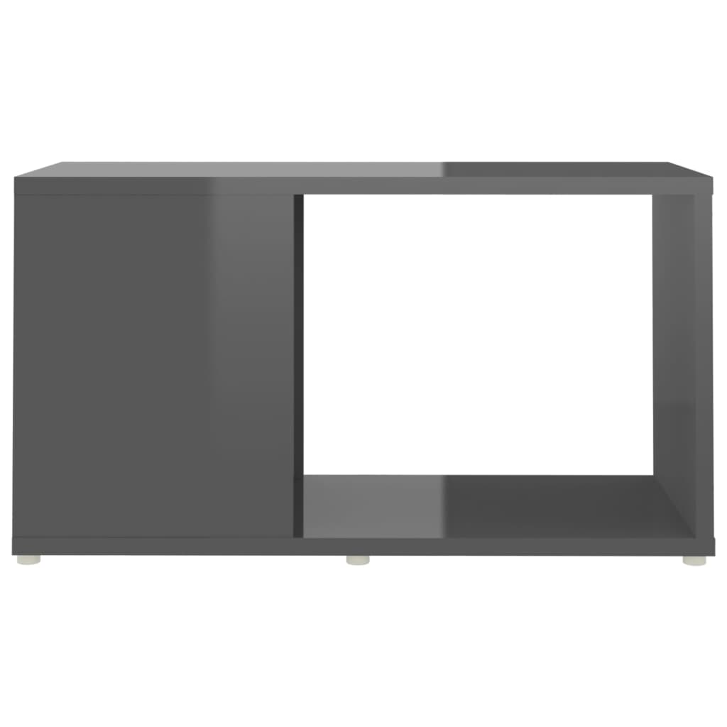 vidaXL tv-bord 60x24x32 cm konstrueret træ grå højglans
